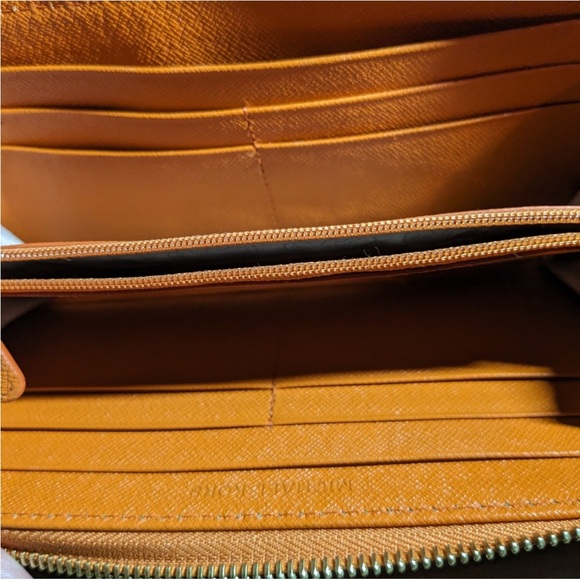 Bundle! Michael Kors Burnt Orange Ostrich 2 Way Satchel W/ MATCHING WALLET! - Picture 9 of 16